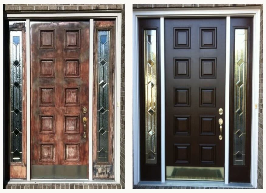 Door Transformation - Professional Refinishing